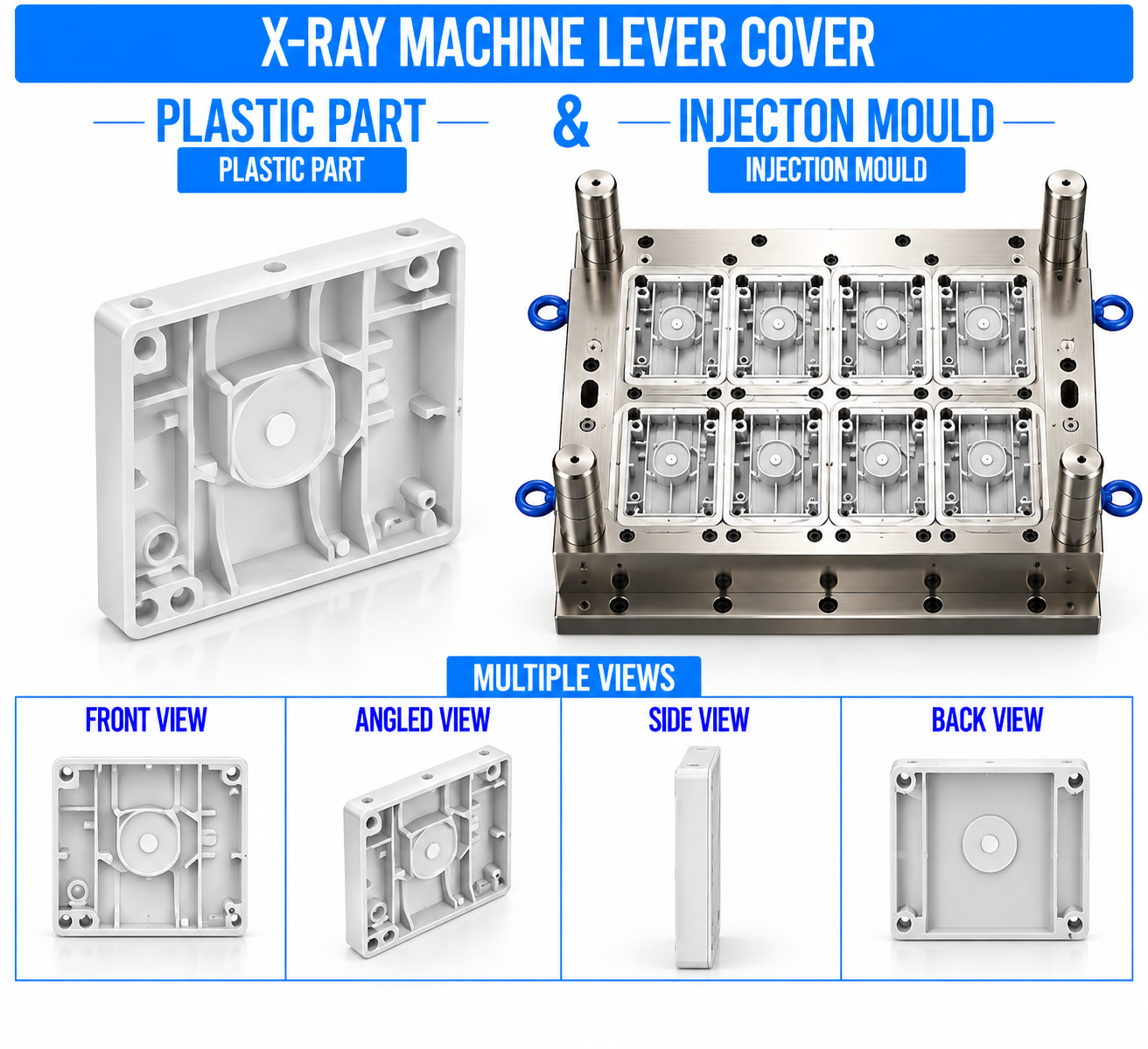 X-Ray Machine Plastic Lever Cover Mould and Moulding Service